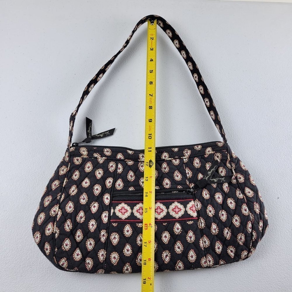 Vera Bradley Womens Retired Pattern Floral Shoulder Hand Bag Zip Pockets